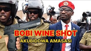 BREAKING NEWS Bobi Wine Akubiddwa Amasasi E Bulindo  Bobi Wine Shot [upl. by Ettesel299]