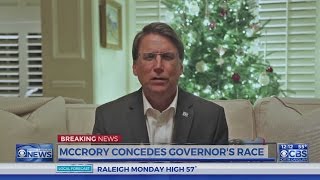 Pat McCrory concedes in governor’s race [upl. by Salot]