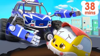 Police Car Saves Baby Car  Safety Cartoon  Monster Truck  Car Cartoon  Kids Songs  BabyBus [upl. by Zaria]