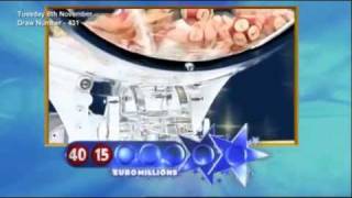 EuroMillions Draw  Tuesday 8th November 2011 [upl. by Ahmad]