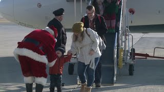 Flight to the North Pole takes children with cancer to see Santa [upl. by Sammer]