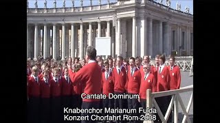 Adventstür 16 Cantate Domino  Knabenchor Marianum Fulda  Konzert Chorfahrt Rom 2008 [upl. by Anaiv]