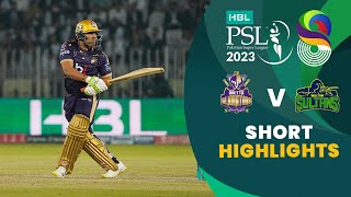 Short Highlights  Quetta Gladiators vs Multan Sultans  Match 28  HBL PSL 8  MI2T [upl. by Nico440]