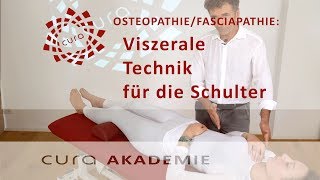 Osteopathie Schulter Leber viszerale Behandlung  Osteopathie Ausbildung  Fortbildung viszeral [upl. by Bonneau]