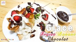 Glace Fraise Banane Chocolat [upl. by Aneekahs248]