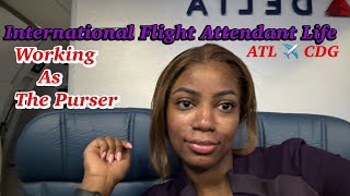 Working As The Purser To Paris • International Flight Attendant Life [upl. by Yale]