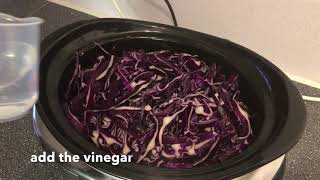 Red cabbage from the slowcooker  Crockpot [upl. by Trilly]