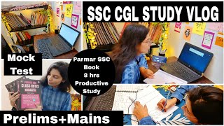 SSC CGL Study Vlog My Daily Routine For Prelims  Mains Preparation  Maths Mock Test Strategy 🔥📚 [upl. by Wendeline]