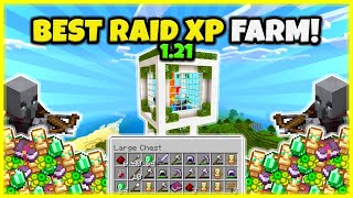 BEST RAID FARM EVER VERY FAST In Minecraft Bedrock 121 [upl. by Kingdon]