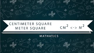 How to convert Square Centimeterscm2 into Square Metersm2 and viceversa [upl. by Ayama978]