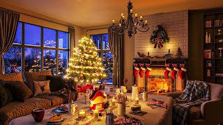 Christmas Ambience with Instrumental Christmas Music and Crackling Fireplace 247  Christmas Carols [upl. by Dnomsed]