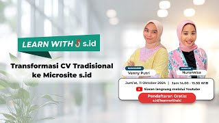 LWS Transformasi CV Tradisional Ke Microsite Sid [upl. by Aerdua]