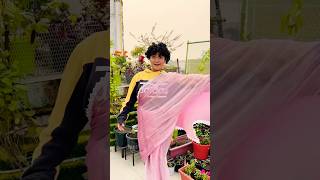 Golu Bana Papa Ki Pari 😂 Pink Wali Saree Part 2 pinksaree shorts comedy [upl. by Minny]