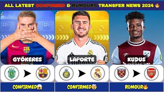 ALL LATEST CONFIRMED amp RUMORS TRANSFER NEWS 2024 ✅🔥 [upl. by Lertnek]