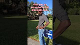 Black Men Answering The Call electionday shorts politics Trump Kamala [upl. by Xad151]