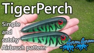 TigerPerch  Simple and catchy Airbrush pattern [upl. by Chev738]