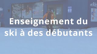 Enseignement du ski à un débutant sans contact [upl. by Ilojna]