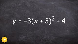 Graphing a quadratic with multiple transformations [upl. by Anirav394]