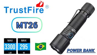 Lanterna EDC Trustfire MT26 de 3300 lúmens review BR 🇧🇷 Recarregável trustfire flashlight [upl. by Olimreh]