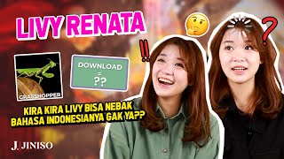 TEST SEBERAPA TAU LIVY RENATA MAIN TEBAK BAHASA GAUL INDONESIA 😂 [upl. by Lakim]