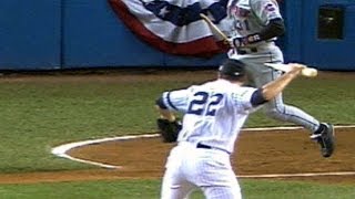 2000WS Gm2 Clemens throws bat in direction of Piazza [upl. by Bortz]