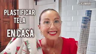 Plastificar tela en casa 🏠 Súper fácil ✂️tejido tips [upl. by Boni]