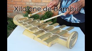 Como fazer xilofone de bambu  Bambulofone [upl. by Nyladnar]