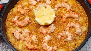 Arroz meloso con Sepia y Gambas o Gambones ¡Espectacular 💥💥 [upl. by Katee]