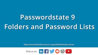 Passwordstate Folders and Password Lists explained [upl. by Elsbeth822]