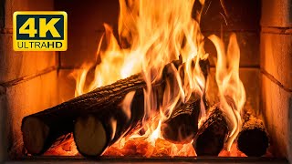 Amazing Fireplace 4K Burning Fireplace amp Crackling Fire Sounds for Relaxation 🔥 Fireside Reverie [upl. by Anglo]