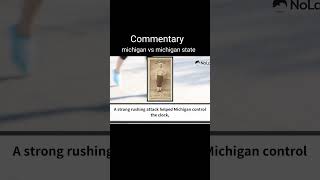 Michigan vs Michigan State Commentary shorts nbcsports football [upl. by Ecneps]