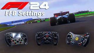 F1 24  Force Feedback amp Wheel Settings Guide [upl. by Tallia]