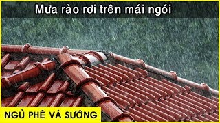 Mạnh hơn cả thuốc ngủ  tiếng mưa rào rơi trên mái nhà  Ngủ cực ngon 「 Nhạc thư giãn 」 [upl. by Marron656]