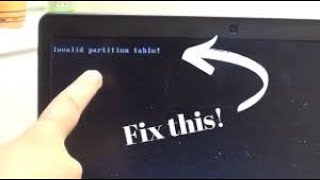 ကွန်ပျူတာဖွင့်လိုက်တာနဲ့ Invalid Partition Table တွေ့ဖူးပါသလား [upl. by Lianne]