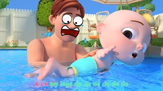 Cocomelon Swimming Song  PARENTS VERSION  Funny Facial Expressions [upl. by Torr]