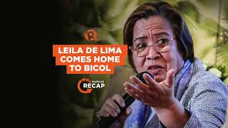 Rappler Recap Leila De Lima comes home to Bicol reunites with mom [upl. by Carnay]