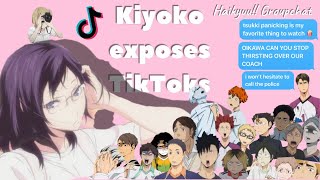 Haikyuu Kiyoko exposes TikToks ✨ Pt2 [upl. by Anhsirk]