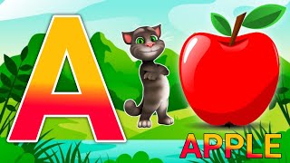 A for apple  अ से अनार  abcd  phonics song [upl. by Valtin]