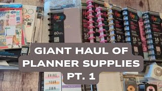 GIANT Happy Planner Haul Part 1 of 2 [upl. by Beitz]