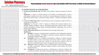 Pharmacy Practice 31 Interpretation of Clinical Laboratory Test Part02  Pharmacy Practice [upl. by Denny]