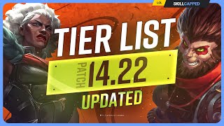 NEW UPDATED TIER LIST for PATCH 1422  League of Legends [upl. by Bihas]