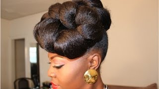 Hair Tutorial Protective Style Up do Requested [upl. by Griswold]