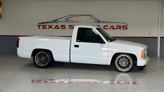 1990 GMC Sierra C1500 OBSLS Swapped all power QA1Belltech drop coilovers Sway bars SOLD [upl. by Mathilda620]