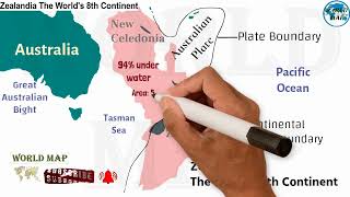 Zealandia 8th continent that is underwater in the pacific ocean Is Zealandia a confirmed continent [upl. by Salomi]