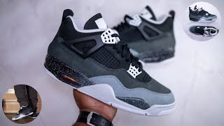 Jordan 4 Fear Review amp On Feet [upl. by Chuipek626]