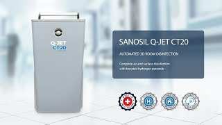 Sanosil QJet CT20  Premium AHP Room Disinfection Device  EN [upl. by Ayoj257]