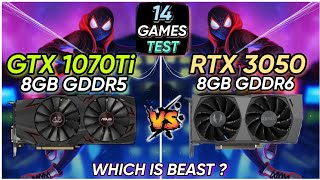 GTX 1070 Ti vs RTX 3050  14 Games Tested  Which Is Beast [upl. by Lonnard837]