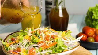 ⭐ VINAGRETA DE MIEL Y MOSTAZA para la ensalada  MUY FÁCIL [upl. by Hauser633]