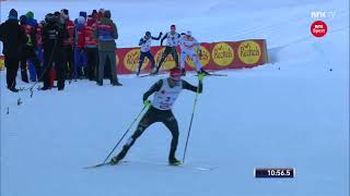 201718 combinata 10 km Seefeld Triple  Akito Watabe Geiger Jarl Magnus Riiber [upl. by Tarton]