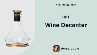 RBT Wine Decanter Review [upl. by Warfourd]